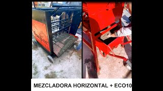 Mezcladora horizontal  bloquera ECO10 [upl. by Eiuqram]