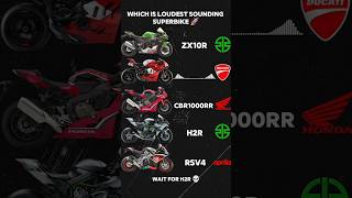 All super bikes sound 😱zx10rv4cbr1000rrh2rrsv4shorts [upl. by Peer986]