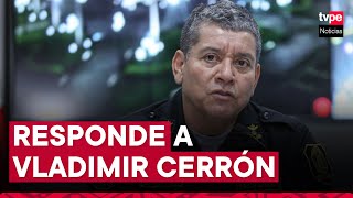 Policía responde a los cuestionamientos de Cerrón por alerta para su ubicación internacional [upl. by Nadbus]