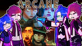 ARCANE reacts to themselves in the future 💙💜 Gacha 2 ARCANE SEASON 2 ACT 2 reacts to TikTok [upl. by Ognimod]