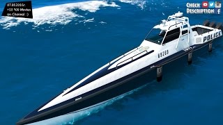 Custom Off Shore LSPD Boat 10  GTA V MOD  27K  1440p  REVIEW [upl. by Eleanor152]