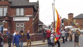 Goldthorpe maggie thatcher alternative funeral pt1 unedited raw [upl. by Annaigroeg]