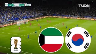 Kuwait vs South Korea 13  World Cup Qualification AFC  Match Highlights  Video Game Simulation [upl. by Ihskaneem]