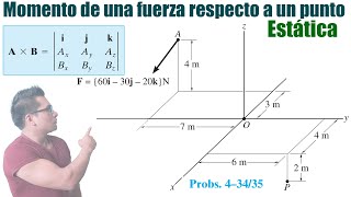 Calculando la FUERZA Presente en A Desde el PUNTO O ANÁLISIS FÁCIL y RÁPIDA ESTÁTICA [upl. by Sanders]