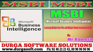 MSBI Tutorial  Accessing Multiple Excle Files and Multiple Sheete from Each Excle File [upl. by Enellij439]