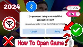 How To Fix Access Is Currently Limited Due To High Server Load  Fix eFootball Opening Problem [upl. by Kannry]