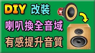 胡搞蝦搞  升級更換 全音域 單體 喇叭 音質有感提升 DIY [upl. by Letrice]