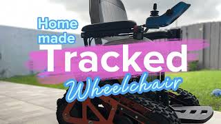 Home Made Tracked Wheelchair [upl. by Llorre]