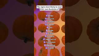 The signs most likely to start their own business 🚀 shorts zodiac astrology horoscope [upl. by Anitap369]