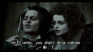 Sweeney Todd  My Friends with Lyrics Johnny Depp amp Helena Bonham Carter [upl. by Domela]