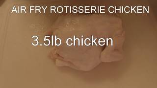 air fried rotisserie chicken [upl. by Carvey]