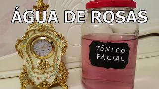 Como fazer água de rosas  tônico facial vegan [upl. by Sicard351]