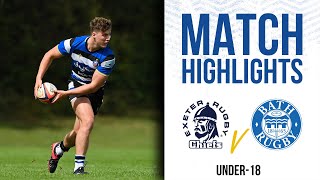 Match Highlights Exeter Chiefs v Bath Rugby U18 [upl. by Nyvrem125]