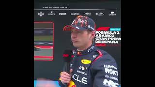 Verstappen Post Qualifying Interview  F1 2024 Spanish GP [upl. by Akinnej]