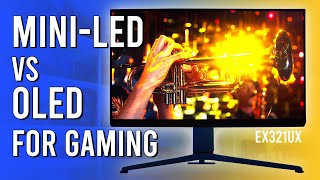 4K MiniLED LCD vs 4K OLED What Should You Buy  BenQ Mobiuz EX321UX Review [upl. by Nnaeinahpets]