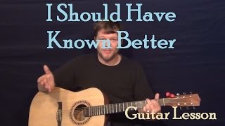 I Should Have Known Better The Beatles Easy Guitar Lesson How to Play Tutorial [upl. by Ahsiema]