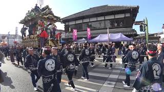 中近の笠鉾の曳行 秩父夜祭2018 宵宮 00151 [upl. by Nivlak]