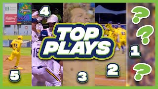 Top 5 Banana Ball Plays  The Savannah Bananas [upl. by Tioneb960]