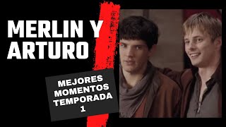 Merthur moments las mejores escenas de Merlin y Arturo temporada 1Las aventuras de Merlin [upl. by Shetrit]