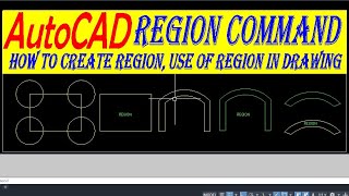 Region command How to create region Use of region in drawing autocadautocadinhindi autocadd [upl. by Natalya]