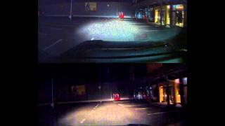 Itronics vs Livue  Night  no city lights Car halogen lamps [upl. by Ahtel732]