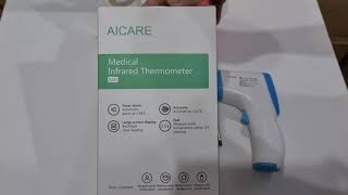 AICARE Medical Infrared Thermometer A66 Forehead Temperature Measurement Non Contact [upl. by Ruben]