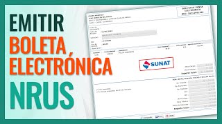 Cómo EMITIR Boleta de Venta Electrónica  Nuevo RUS  Sunat 2024  Por productos y servicios [upl. by Concoff]