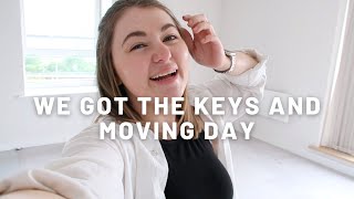 WE GOT THE KEYS AND MOVING DAY  MOVING VLOG  PetiteElliee [upl. by Elehcim526]