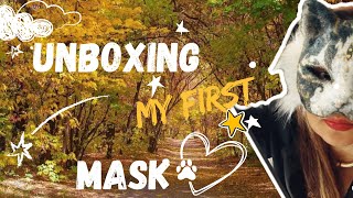 Unboxing Therian Mask ☘️ASMR therianpride therians [upl. by Jolene138]