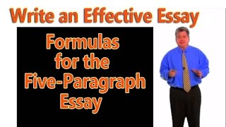 How to Write an Essay Formulas for 5Paragraph Essay [upl. by Arahs]