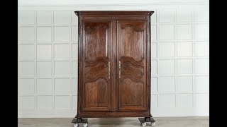 19thC French Oak Armoire [upl. by Drarrej]