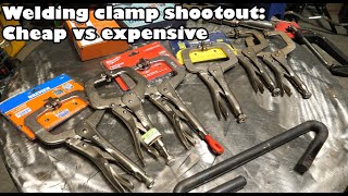 Welding clamp shootout Milwaukee Breman Vise grip and Pittsburgh [upl. by Nevek]