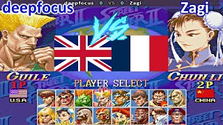 Super Street Fighter II X Grand Master Challenge  deepfocus vs Zagi [upl. by Januisz312]