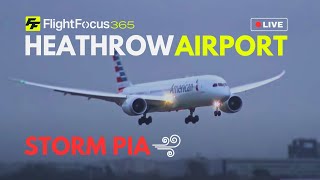 Live London Heathrow Airport  STORM PIA [upl. by Nuawd]