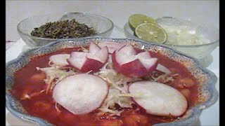 POZOLE ROJO para 25 30 personas DE CERDO [upl. by Dulcia]