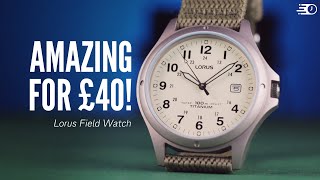 This Obscure Lorus Field Watch Will BLOW Your Socks Off Lorus RXD425L8 Review [upl. by Ronnica]