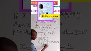 INVERSE VARIATION TIPS AND STEPS 👌maths viral reels fyp chimaths [upl. by Josephson]