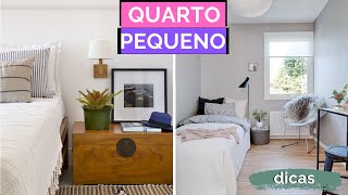 15 DICAS PARA QUARTOS PEQUENOS [upl. by Ahsilyt]