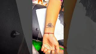 Lotus Infinity Tattoo✨😍trending youtubeshorts [upl. by Tiffy]