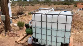 IBC Tote and Harbor Freight water pump [upl. by Weksler395]