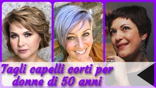 Top 20 tagli 🎉 capelli corti per donne di 50 anni [upl. by Enedan554]