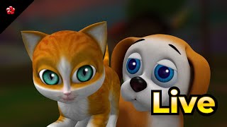 🔴 LIVE STREAM 🎬 Malayalam Cartoon Live ☃️ Kathu Pupi Manjadi Banu Bablu 🦁 for Kids [upl. by Melamie67]