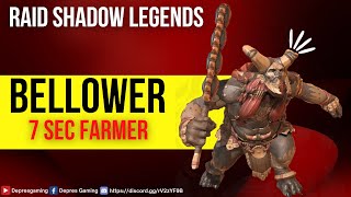 Bellower 7 sec farmer  Raid shadow legends [upl. by Lamaaj]