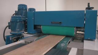 SOEST UV finishing line  Application of 2 coats in 1 pass [upl. by Ennayt269]