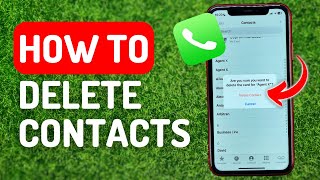 How to Delete Contacts in iPhone [upl. by Ayin]