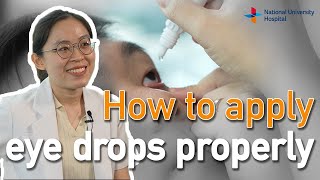 How to apply eye drops properly [upl. by Ahcsat]