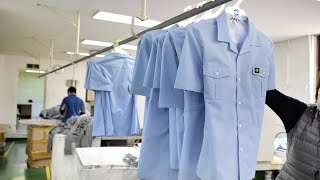 Amazing School Uniform Mass Production Process School Uniform factory in South Korea [upl. by Bushey328]