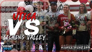 HIGH SCHOOL VOLLEYBALL  Utica vs Licking Valley  HIGHLIGHT [upl. by Brion222]