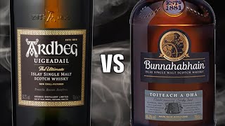 Ardbeg Uigeadail vs Bunnahabhain Toiteach A Dhà Islay Single Malt Scotch Whisky [upl. by Damien]