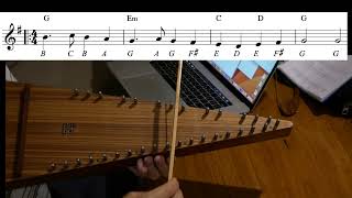 Kemps Jig  Psaltery tutorial [upl. by Lalla]